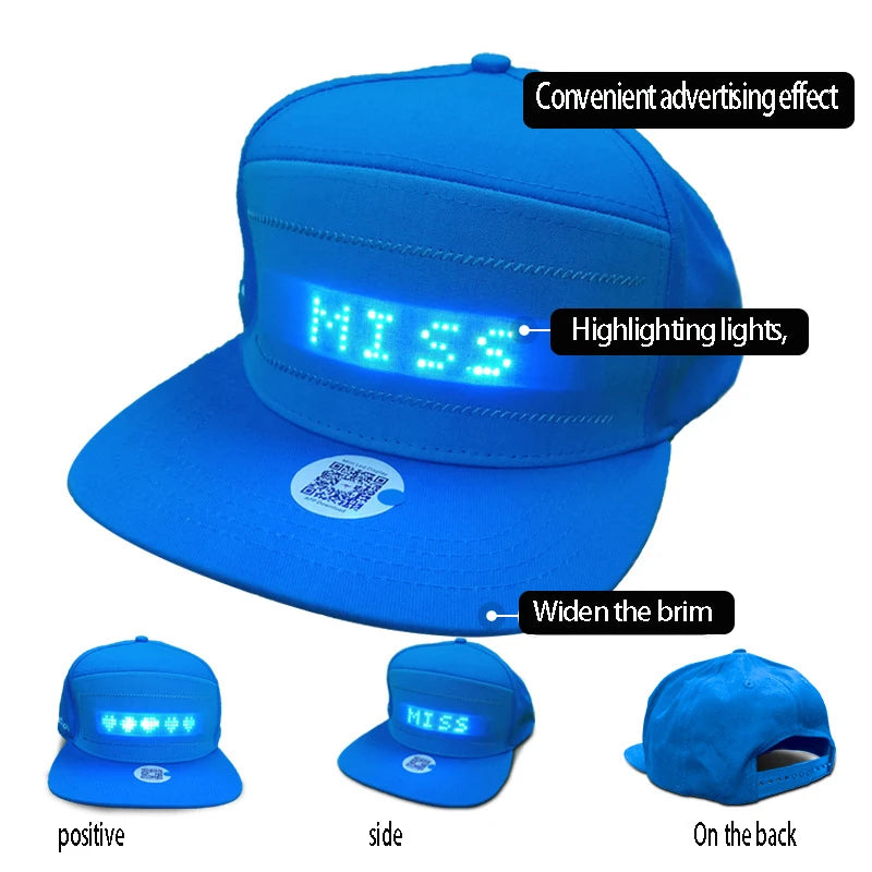 Glow-in-the-Dark LED Cap – Stand Out at Concerts & Parties!