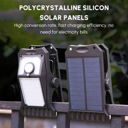 2Pcs 45 LEDGarden Solar Wall Lights Outdoor Light Solar Clip Sensitive Pink Iolaus