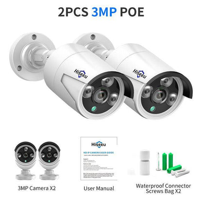 3MP H.265 PoE IP Security Bullet Camera with IP66 Waterproof Two Way Audio AOSU Store