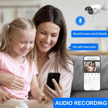 3MP H.265 PoE IP Security Bullet Camera with IP66 Waterproof Two Way Audio AOSU Store