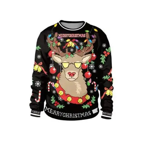 New listing Christmas Sweaters Stylish Unisex Men Women Santa Claus