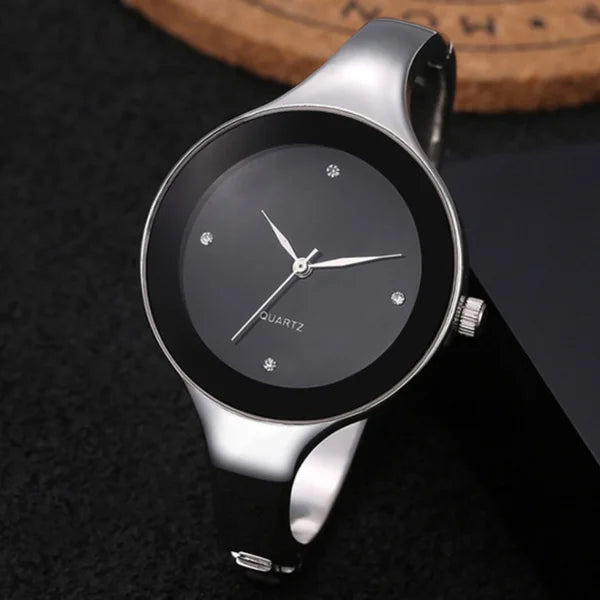 Sleek Bangle Bracelet : Elegant Simple Design Bracelet Watch for Women TIMARCO Factory store