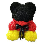 40/25cm Blue Rose Bear Heart Artificial Flower Rose Teddy Bear For