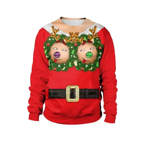 New listing Christmas Sweaters Stylish Unisex Men Women Santa Claus