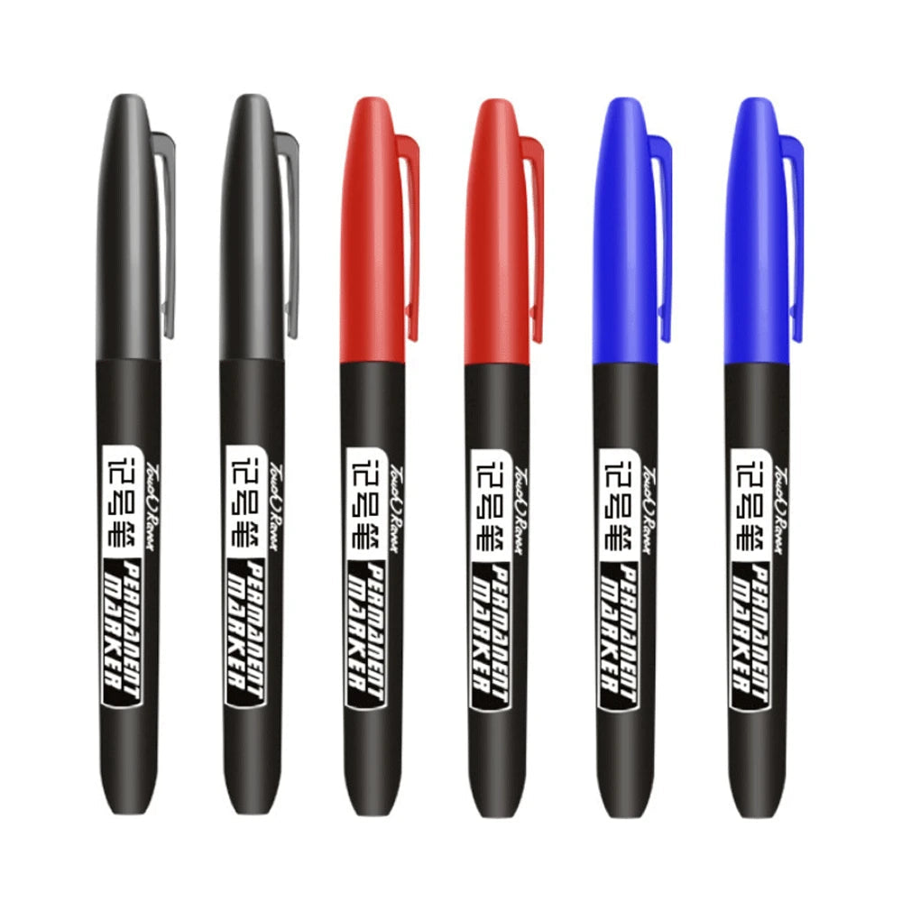 Permanent Marker Pen Manga Drawing Markers Black Blue Red Waterproof Ink Sketch Pens Stationery Art School Supplies Tiptop Co., LTD.
