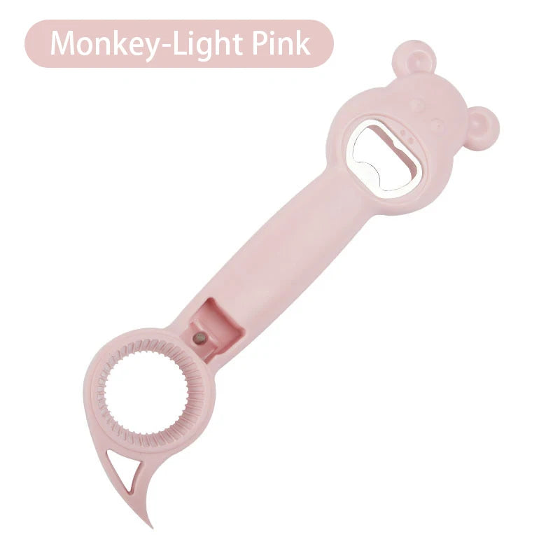 Multifunctional Four-In-One Safety Can Bottle Opener Household Canned Bottle Cap Screwing Device Home Tool
