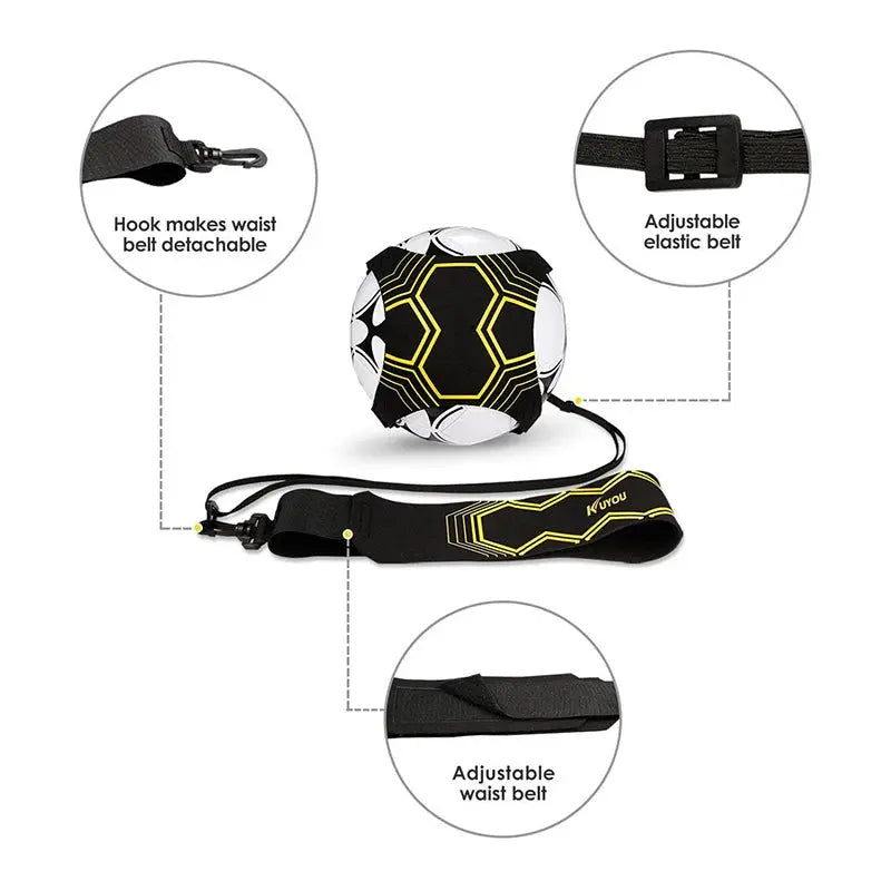 Football Tennis Kick Trainer Soccer Ball Children Practice Aid