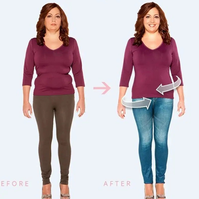 Push Up High Waist Denim Leggings I-BUBU Store