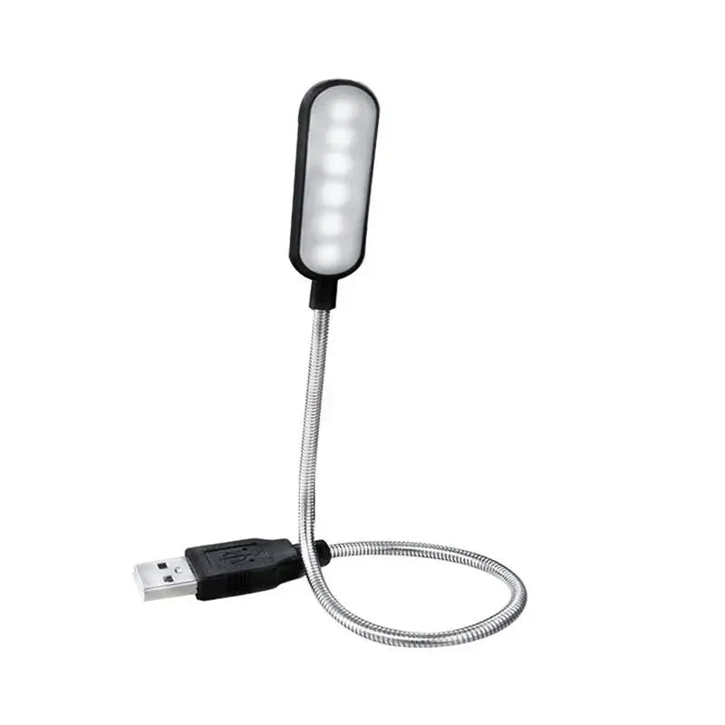 Mini 4 LED Book Lamp Portable USB Reading Night Lamp White/Warm Color AliExpress