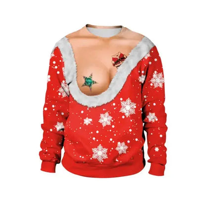 New listing Christmas Sweaters Stylish Unisex Men Women Santa Claus