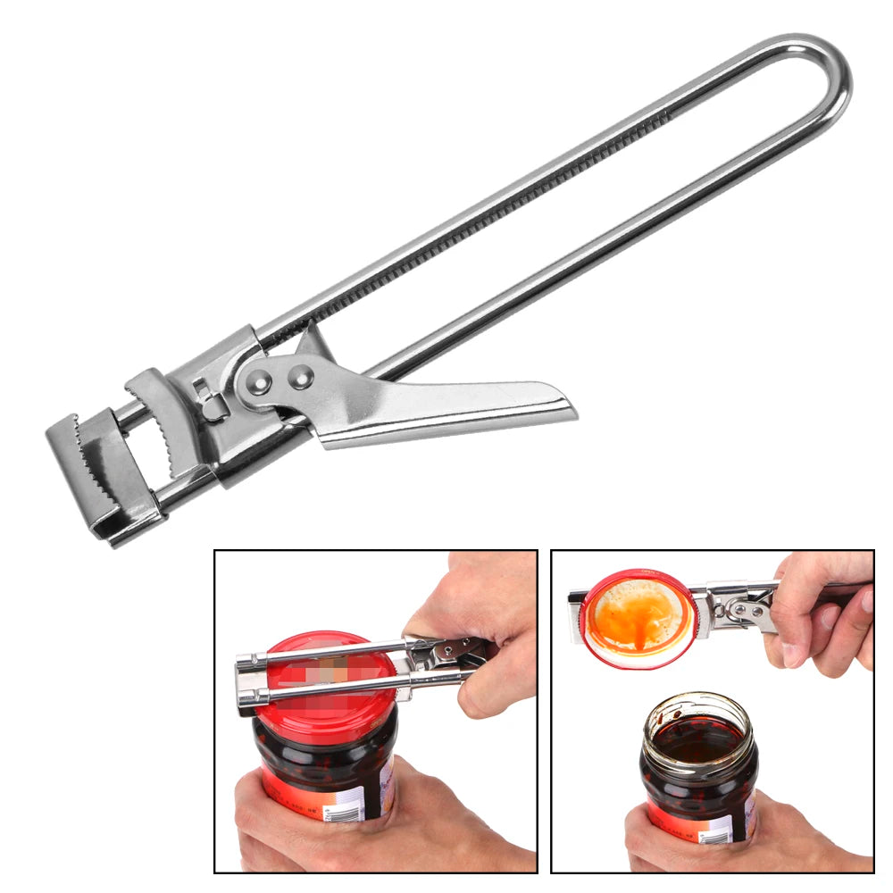 Twist Easy: Abrefrascos Ajustable de Acero Inoxidable
