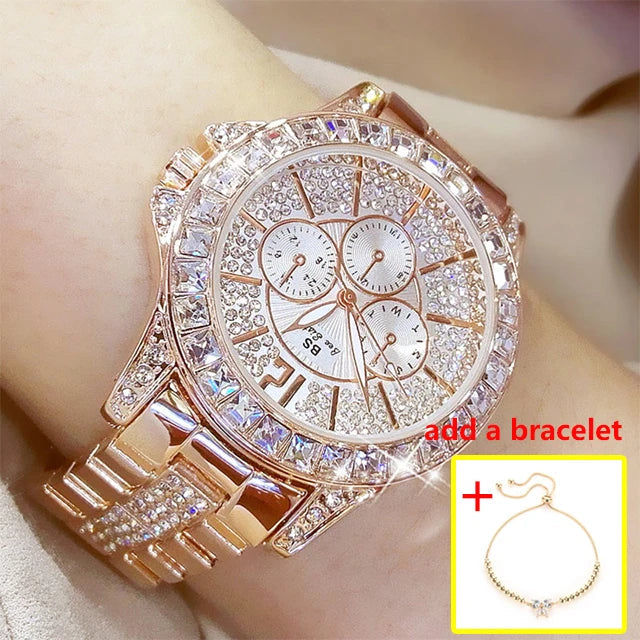 Diamond Éclat - Luxe Roman Dial Quartz Watch South Bay Evans General Store