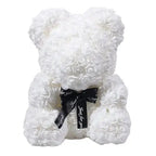 40/25cm Blue Rose Bear Heart Artificial Flower Rose Teddy Bear For