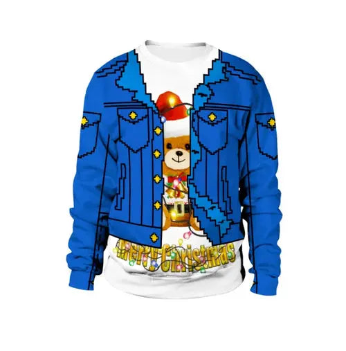 New listing Christmas Sweaters Stylish Unisex Men Women Santa Claus