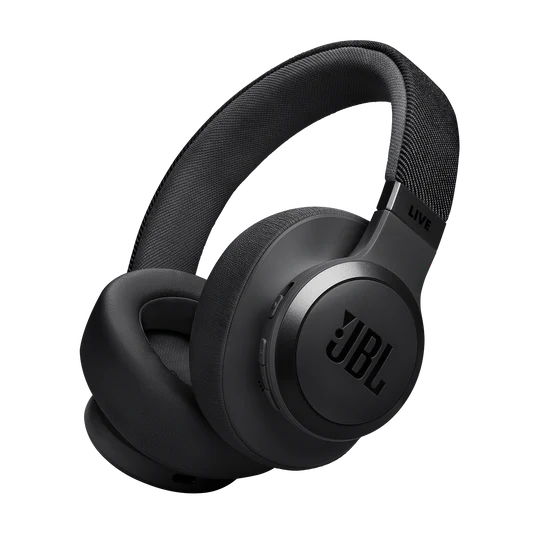 JBL Live 770NC Wireless Headphone with True Adaptive Noise Cancelling, Active Noise Cancelling, Built in Microphone, JBL Headphones App (Black)