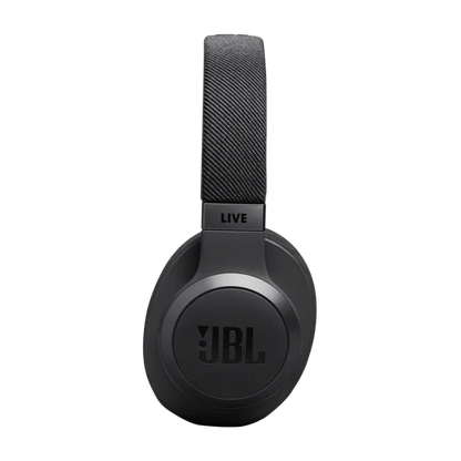 JBL Live 770NC Wireless Headphone with True Adaptive Noise Cancelling, Active Noise Cancelling, Built in Microphone, JBL Headphones App (Black)