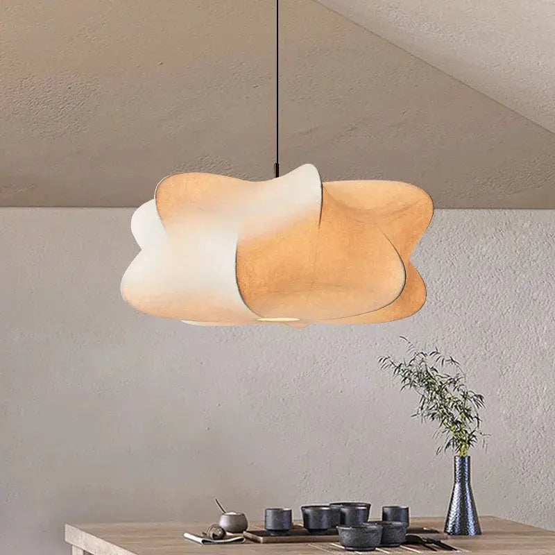 Wabi Sabi Silk Japan Hanging Lamp JOYINLED Lamp Store
