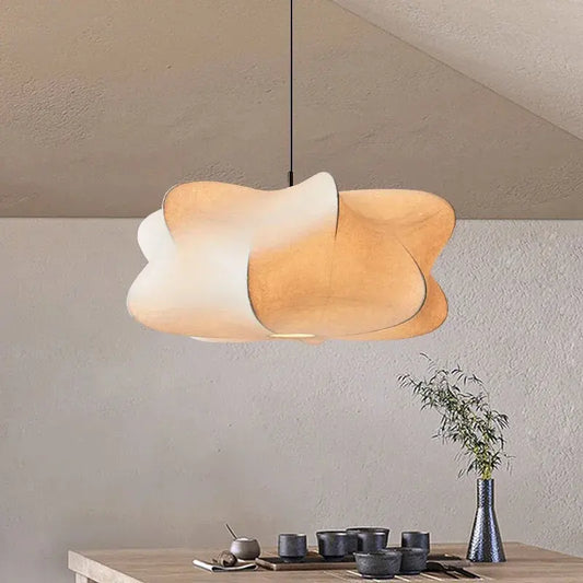 Wabi Sabi Silk Japan Hanging Lamp JOYINLED Lamp Store