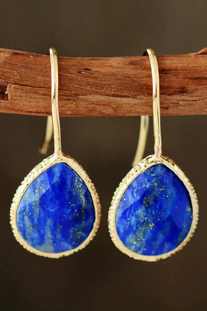 View details for Handmade Natural Stone Teardrop Earrings Handmade Natural Stone Teardrop Earrings