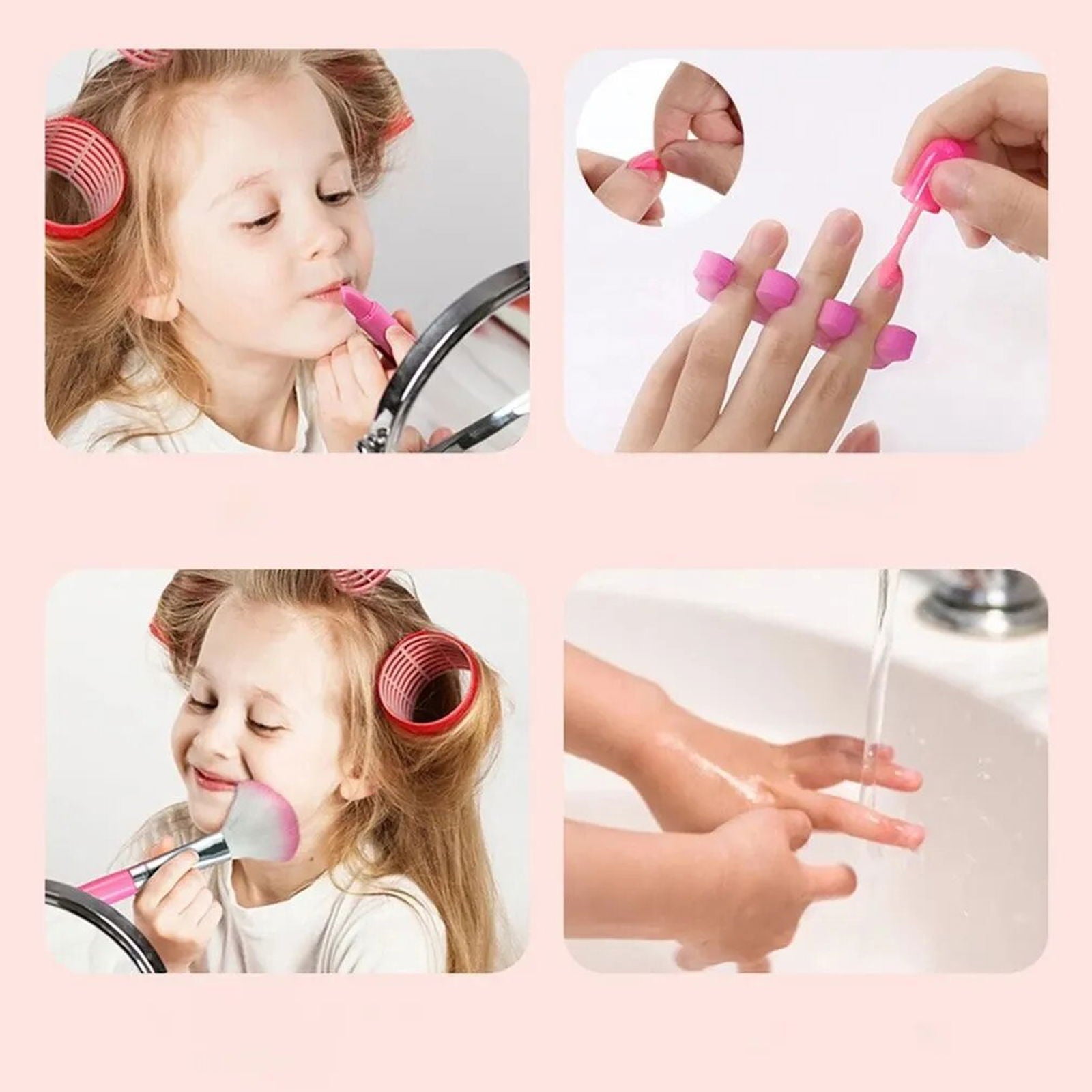 KidGlam - Kit de Maquillaje Lavable para Niñas
