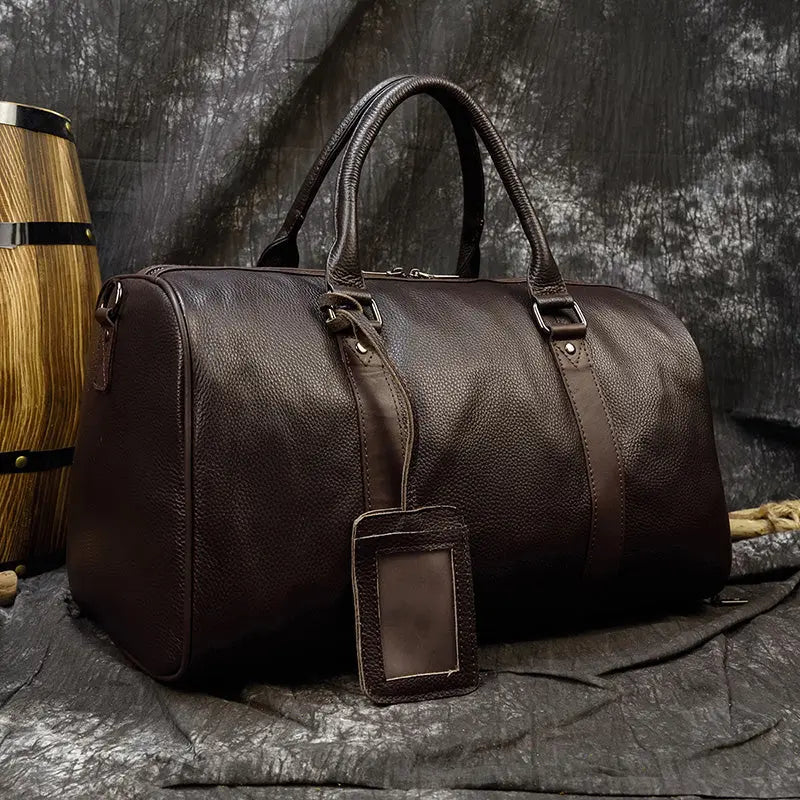 Maheu Hot Genuine Leather Men Women Travel Bag Soft Real Leather AliExpress
