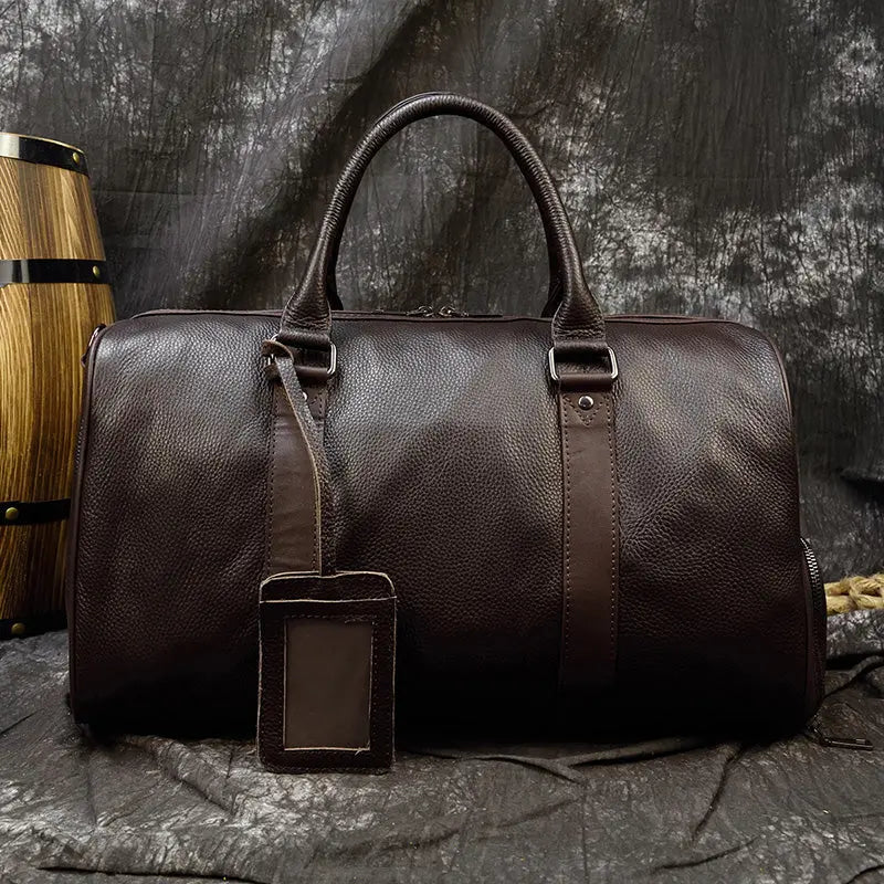 Maheu Hot Genuine Leather Men Women Travel Bag Soft Real Leather AliExpress