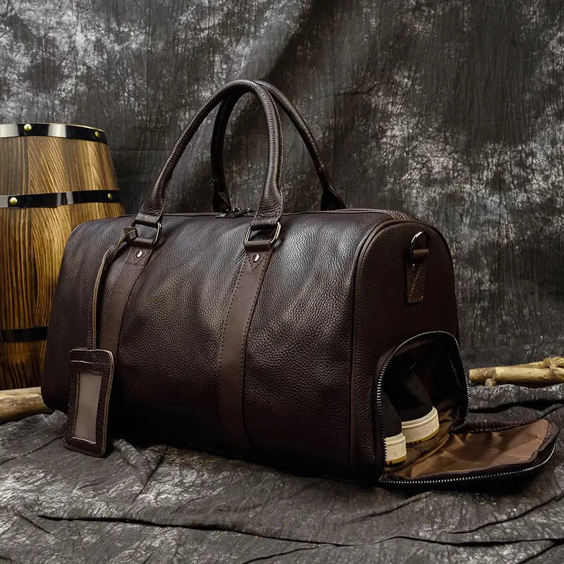 Maheu Hot Genuine Leather Men Women Travel Bag Soft Real Leather AliExpress