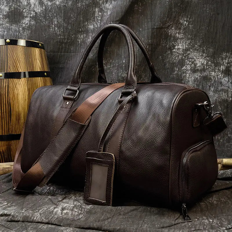Maheu Hot Genuine Leather Men Women Travel Bag Soft Real Leather AliExpress