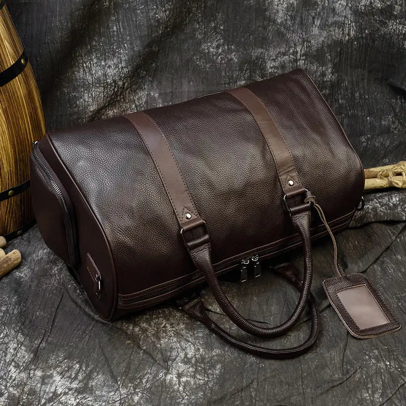 Maheu Hot Genuine Leather Men Women Travel Bag Soft Real Leather AliExpress