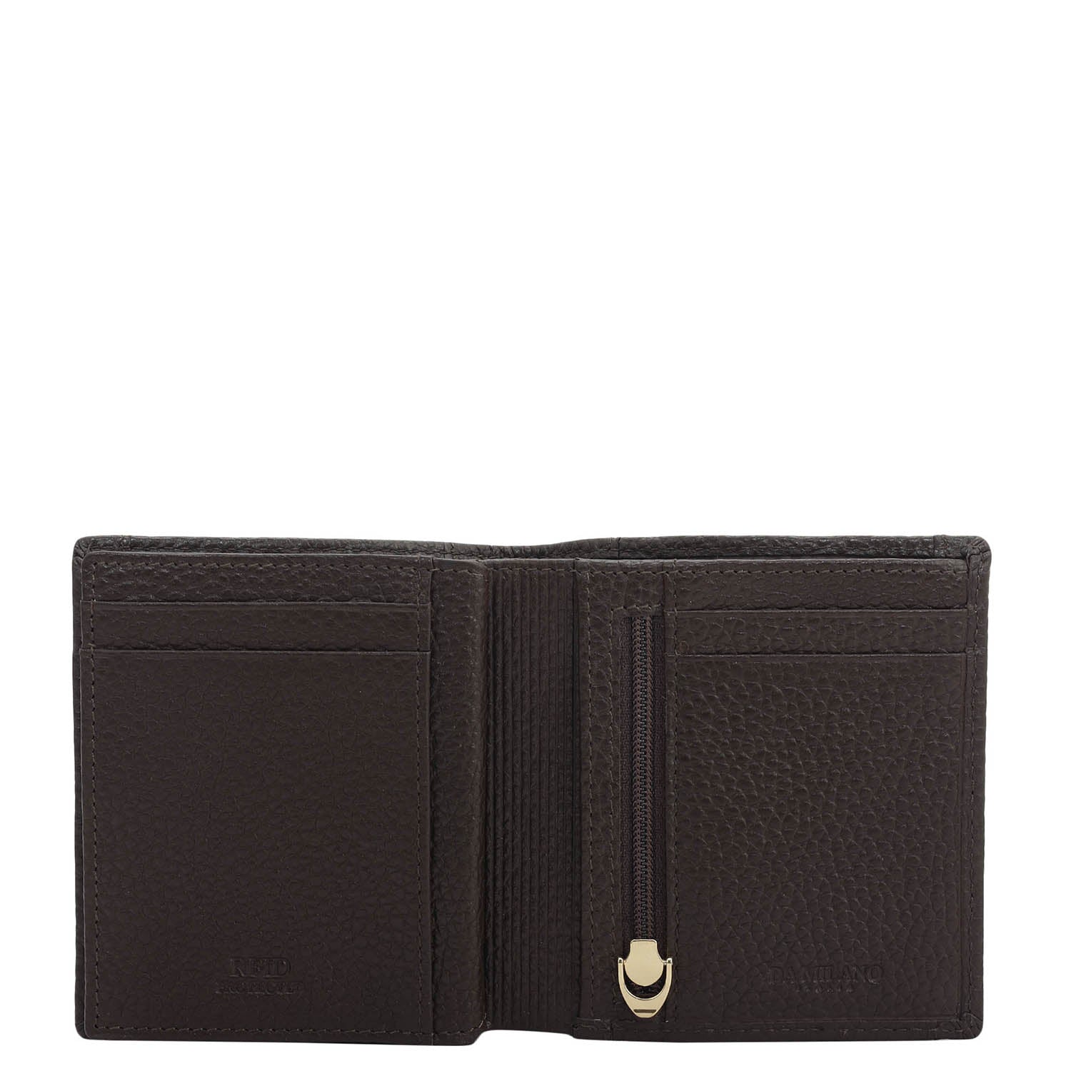 Chocolate Bifold Leather Mens Wallet Stone's Store