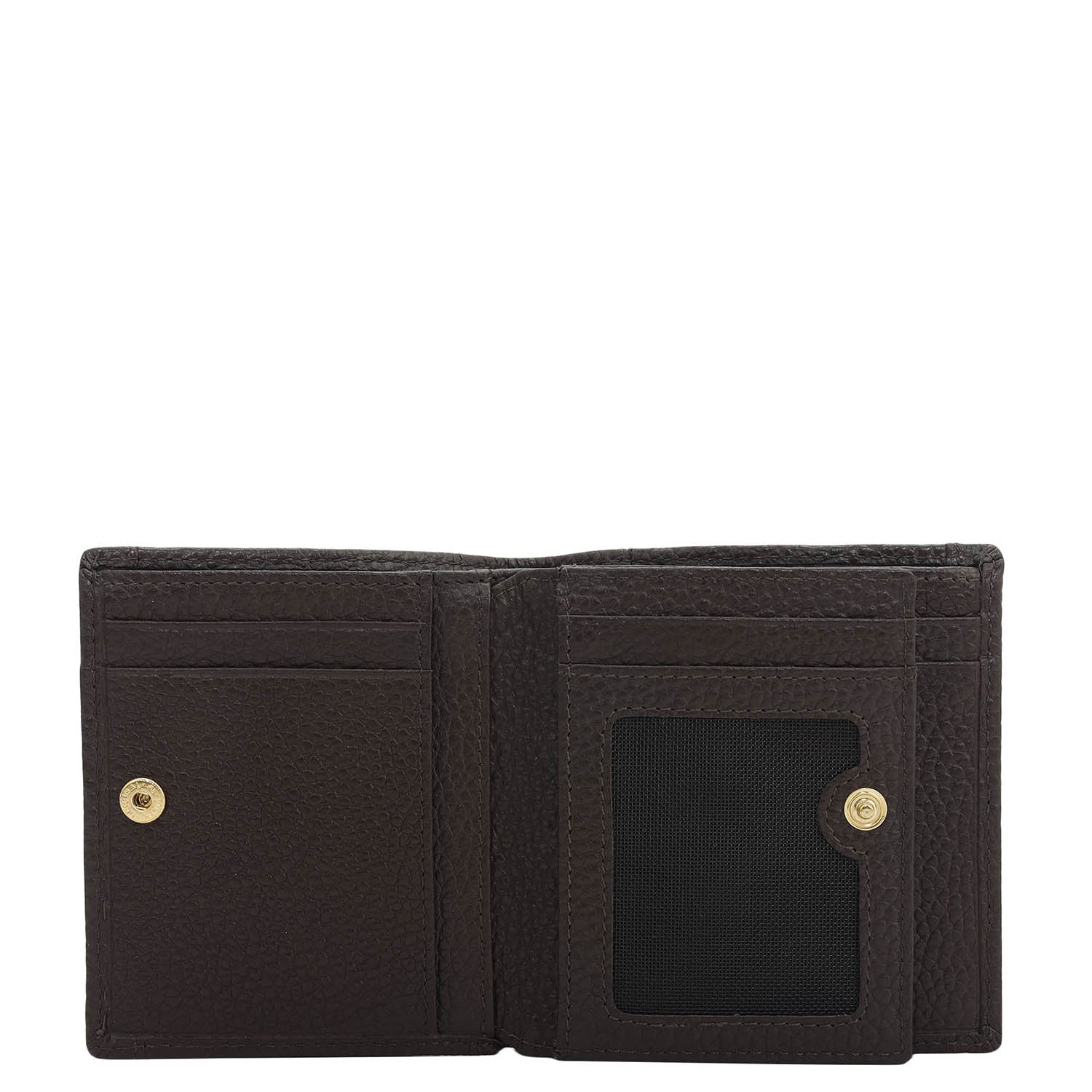 Chocolate Bifold Leather Mens Wallet Stone's Store