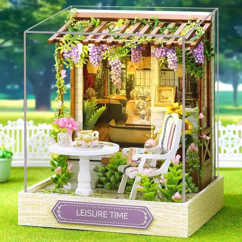 Mini Casa de Madera DIY – Kit de Ensamblaje 3D para Construcción y Decoración Stone's Store