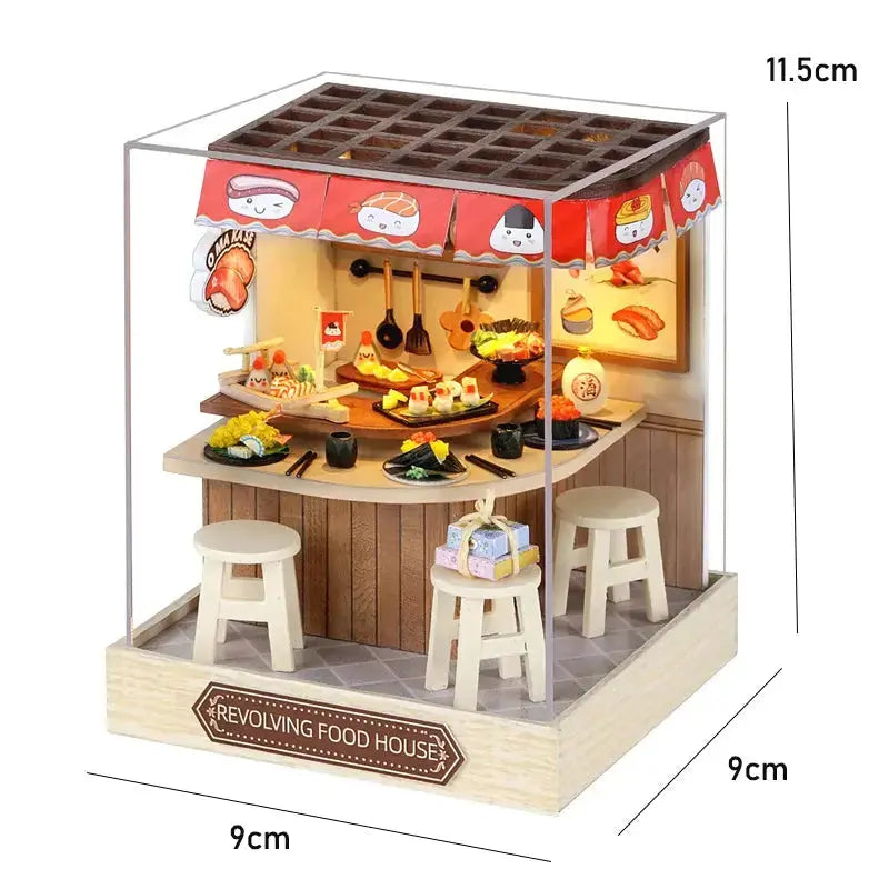 Mini Casa de Madera DIY – Kit de Ensamblaje 3D para Construcción y Decoración Stone's Store