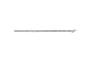 14K White Gold 3.00 Cttw Princess-Cut Diamond Link 7.5" Bracelet (H-I Color, SI1-SI2 Clarity)