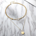 View details for Coin Layered Necklace Coin Layered Necklace