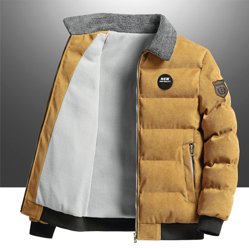 Men's Retro Lapels Leisure Corduroy Coat vwtuwoke Official Store