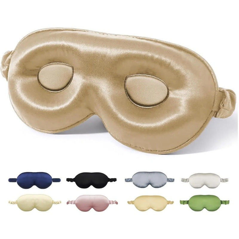 Shading And Ventilation Skin-friendly Mulberry Silk Stereo Eye Mask