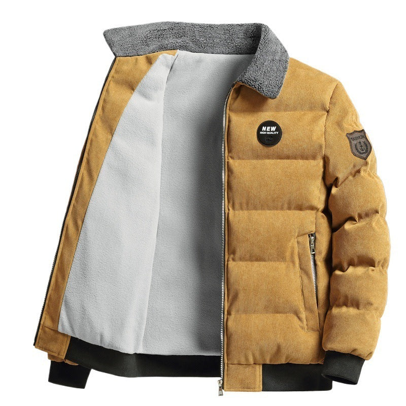 Men's Retro Lapels Leisure Corduroy Coat vwtuwoke Official Store