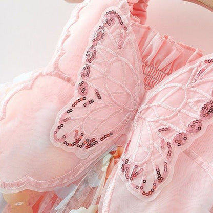 Summer Kids' Skirt Little Girl Summer Cute Bow Suspenders Princess Dress Summer Girl Dress 2853 Stone's Store