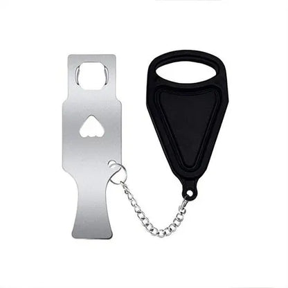 Portable Door Lock Safety Latch Metal Lock Home Room Hotel Anti Theft