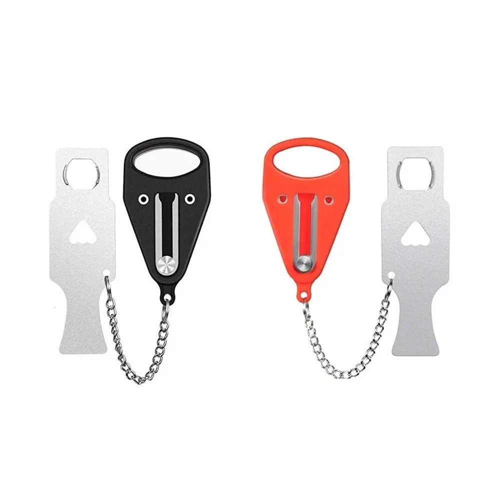 Portable Door Lock Safety Latch Metal Lock Home Room Hotel Anti Theft