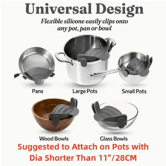Effortless Silicone Pot Strainer Shop1103100118 Store