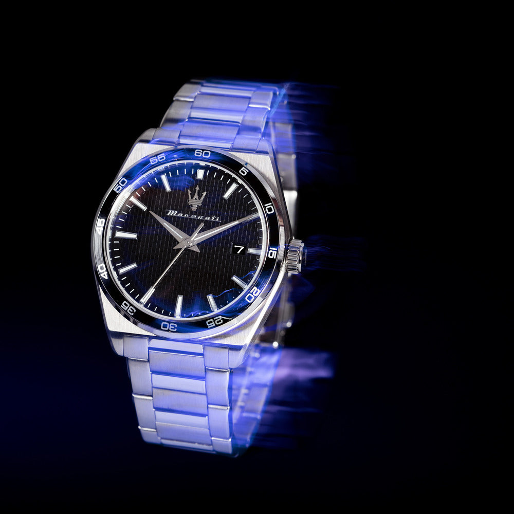 Men Velocita Black 41mm Watch JJ95 Acessorios Store
