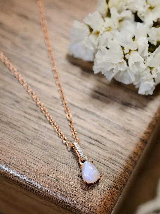View details for Moonstone Teardrop Pendant Necklace Moonstone Teardrop Pendant Necklace
