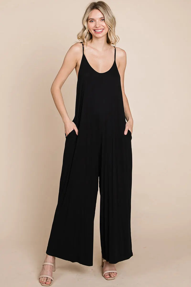 View details for Sleeveless Wide Leg Pocketed Jumpsuit Sleeveless Wide Leg Pocketed Jumpsuit