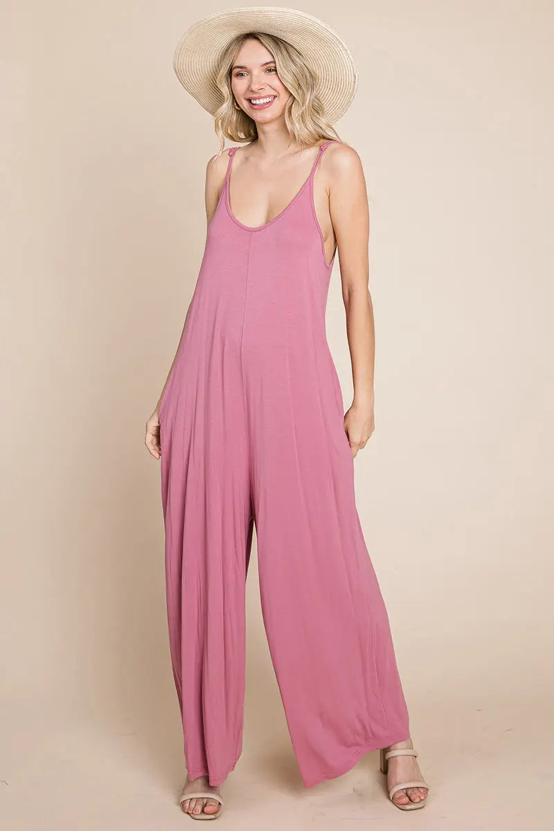 View details for Sleeveless Wide Leg Pocketed Jumpsuit Sleeveless Wide Leg Pocketed Jumpsuit
