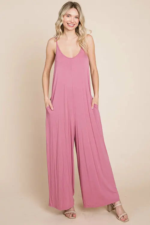 View details for Sleeveless Wide Leg Pocketed Jumpsuit Sleeveless Wide Leg Pocketed Jumpsuit