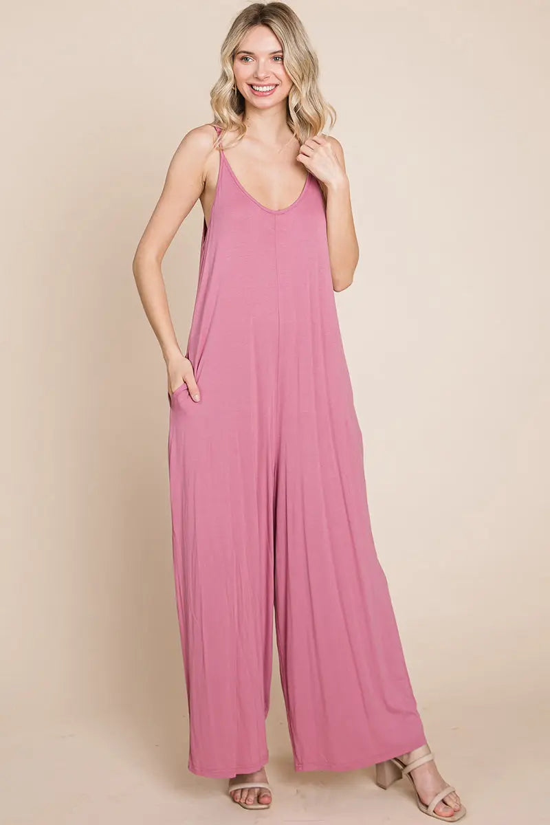 View details for Sleeveless Wide Leg Pocketed Jumpsuit Sleeveless Wide Leg Pocketed Jumpsuit