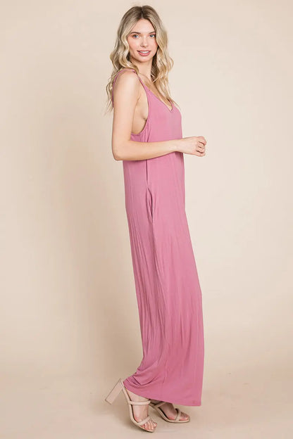 View details for Sleeveless Wide Leg Pocketed Jumpsuit Sleeveless Wide Leg Pocketed Jumpsuit
