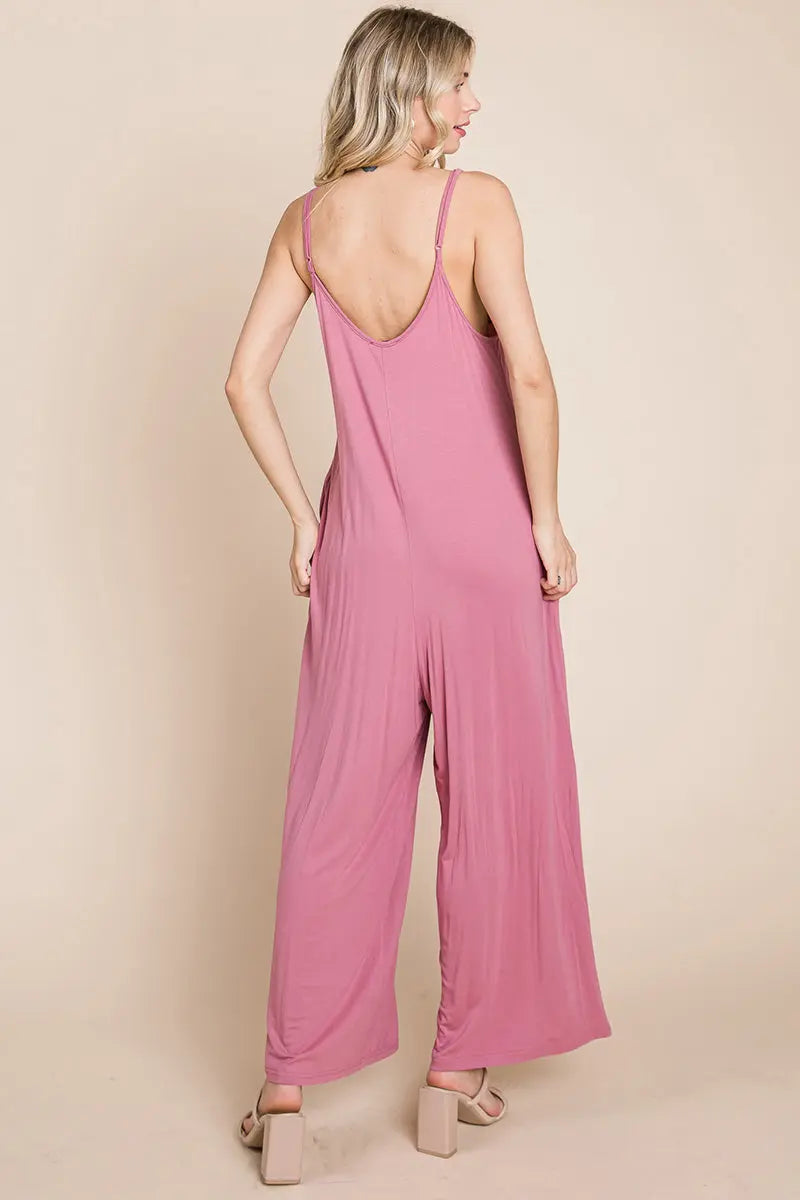 View details for Sleeveless Wide Leg Pocketed Jumpsuit Sleeveless Wide Leg Pocketed Jumpsuit